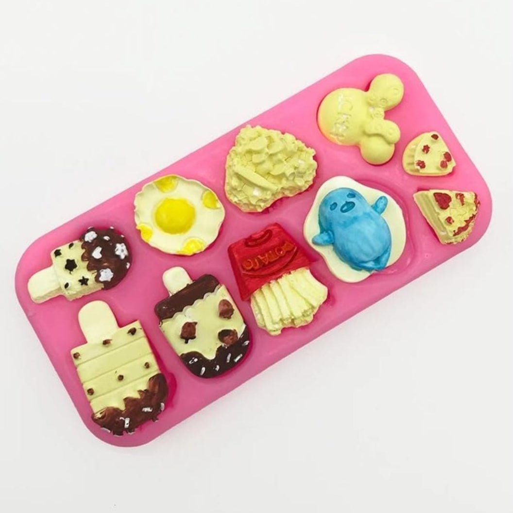 Lyba Icecream Pizza Fries Egg Cake Decorating Silicone Mould - Bakeware India