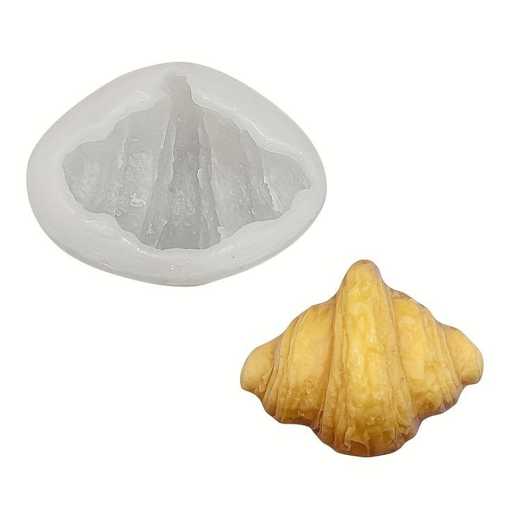 Lyba Mould 3D Croissant Candle Silicone Mould - Bakeware India