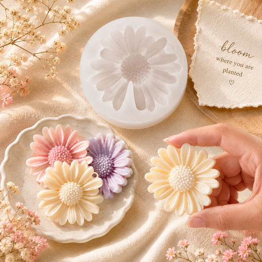 Lyba Mould 3D Daisy Sunflower Silicone Mould - Bakeware India