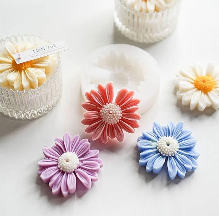 Lyba Mould 3D Daisy Sunflower Silicone Mould - Bakeware India