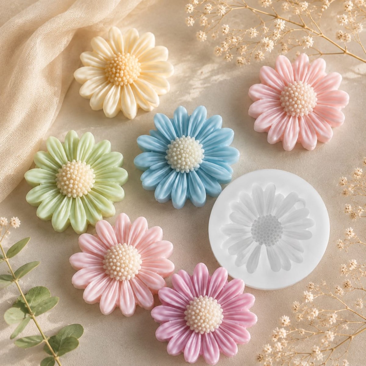 Lyba Mould 3D Daisy Sunflower Silicone Mould - Bakeware India