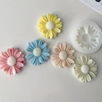 Lyba Mould 3D Daisy Sunflower Silicone Mould - Bakeware India