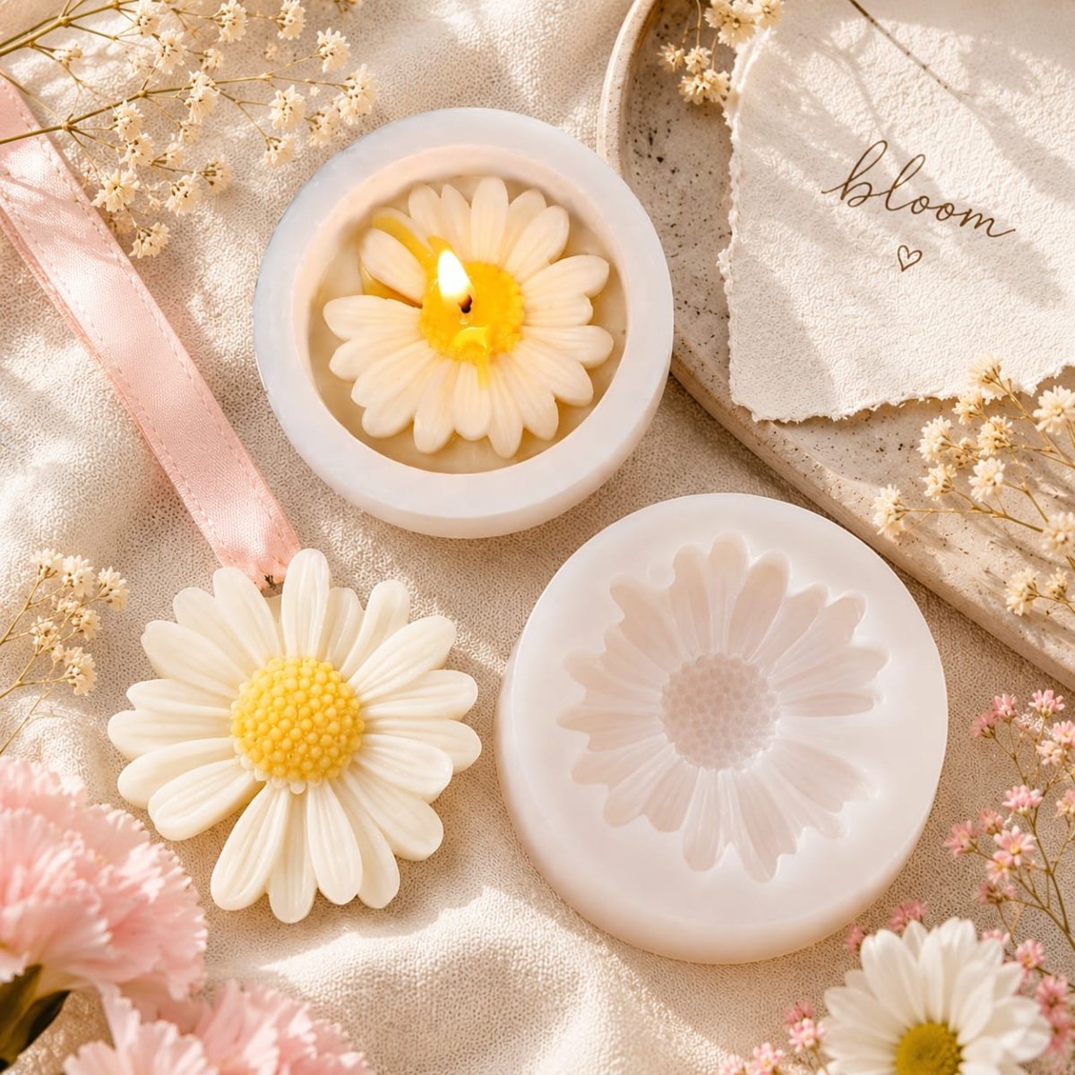 Lyba Mould 3D Daisy Sunflower Silicone Mould - Bakeware India