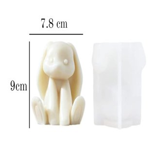 Lyba Mould 3D Easter Rabbit Bunny Candle Cake Silicone Mold - Bakeware India