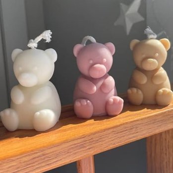 Lyba Mould 3D Fat Teddy Bear Candle Silicone Mould - Bakeware India