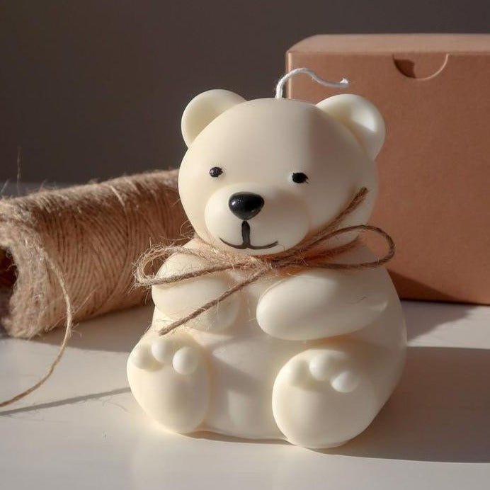 Lyba Mould 3D Fat Teddy Bear Candle Silicone Mould - Bakeware India