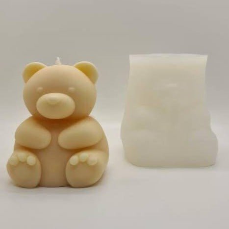 Lyba Mould 3D Fat Teddy Bear Candle Silicone Mould - Bakeware India