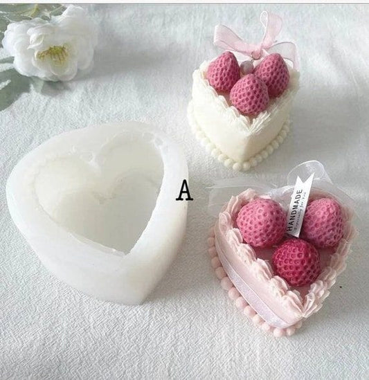 Lyba Mould 3D Heart Cake Candle Silicone Mould - Preorder 25th Feb Dispatch - Bakeware India