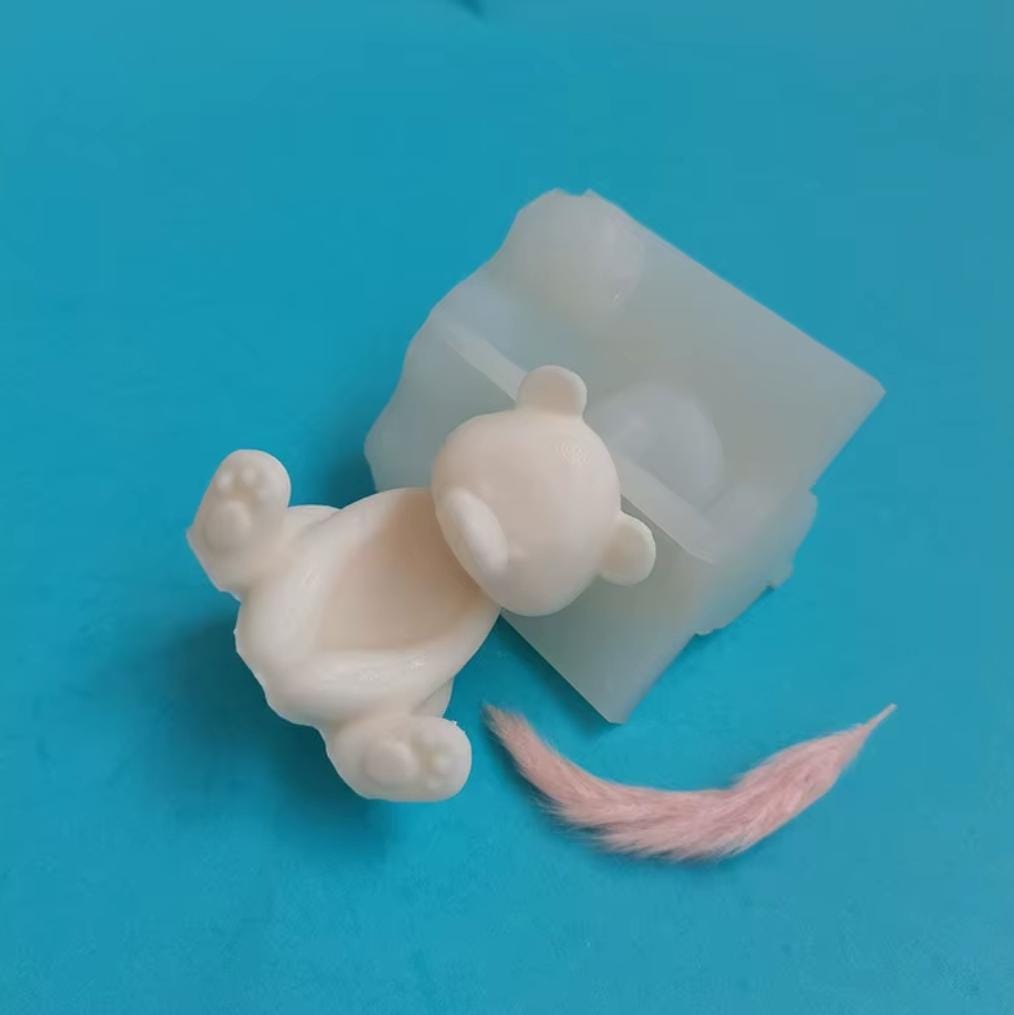 Lyba Mould 3D Large Sitting Teddy Bear Candle Silicone Mould - Bakeware India