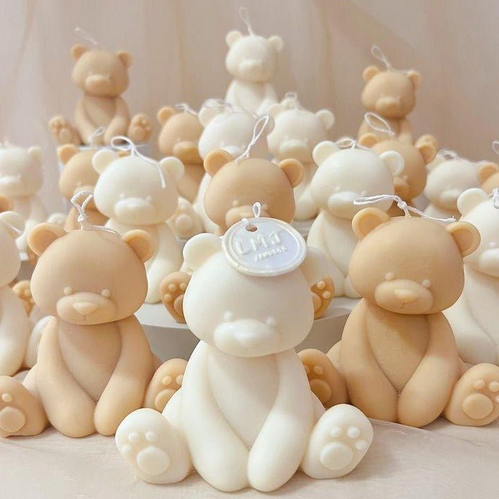 Lyba Mould 3D Large Sitting Teddy Bear Candle Silicone Mould - Bakeware India