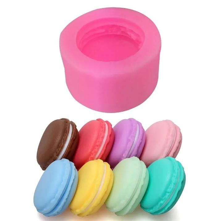 Lyba Mould 3D Macaroon Candle Silicone Mould - Bakeware India