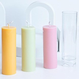 Lyba Mould 3D Pillar Polycarbonate Candle Mould - Bakeware India