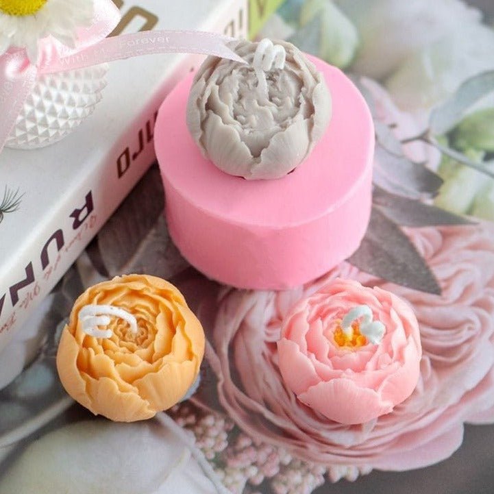 Lyba Mould 3D Rose Flower Shape Candle Silicone Mold - Bakeware India