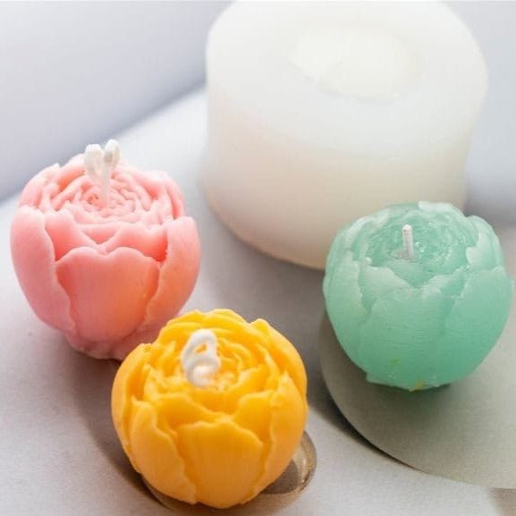 Lyba Mould 3D Rose Flower Shape Candle Silicone Mold - Bakeware India