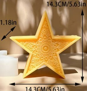 Lyba Mould 3D Star Ramadan Eid Candle Silicone Mould - Bakeware India