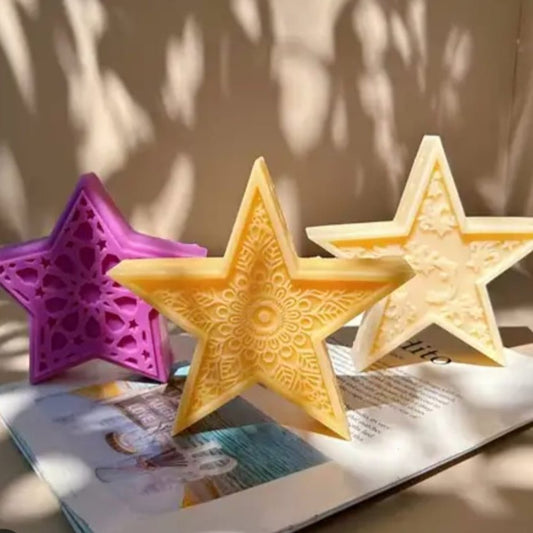 Lyba Mould 3D Star Ramadan Eid Candle Silicone Mould - Bakeware India
