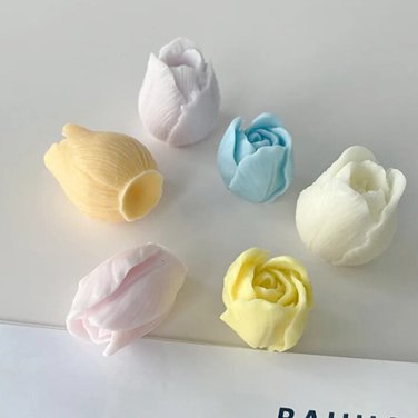 Lyba Mould 3D Tulip Bud Flower Silicone Mold - Bakeware India