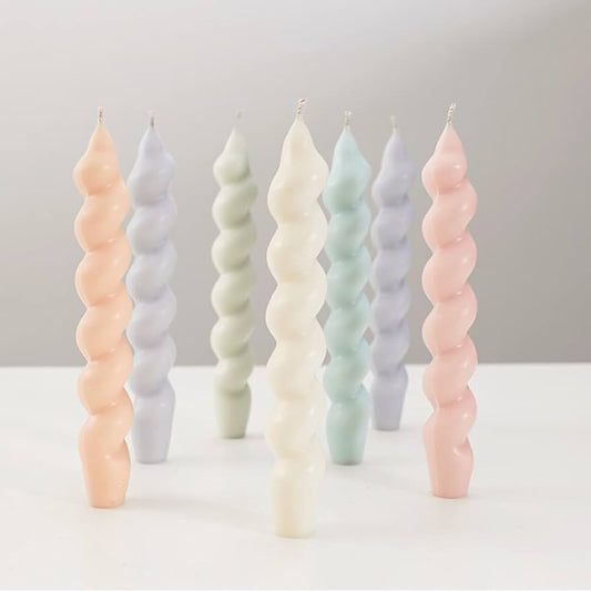 Lyba Mould 3D Twist Pillar Polycarbonate Candle Mould - Bakeware India