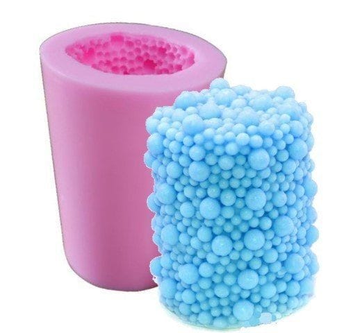 Lyba Mould Bubble Candle Pillar Silicone Mould - Bakeware India