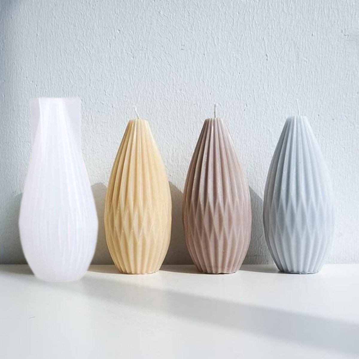 Lyba Mould Geometric 3D Pear Lantern Shape Resin Epoxy Chocolate Cake Mould - Bakeware India