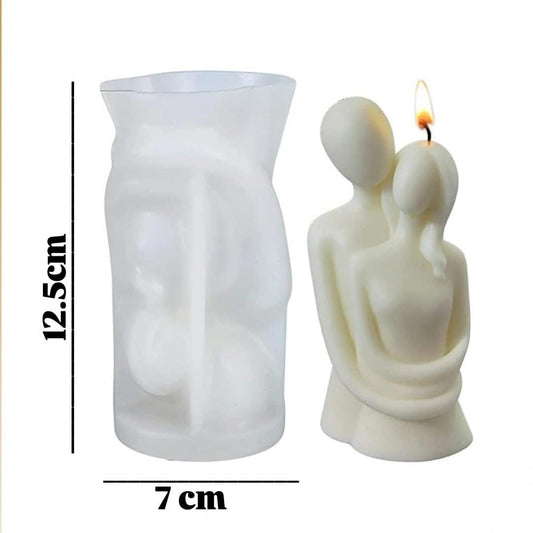 Lyba Mould Hugging Couple Body Candle Silicone Mould - Bakeware India