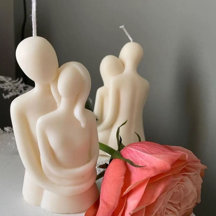 Lyba Mould Hugging Couple Body Candle Silicone Mould - Bakeware India