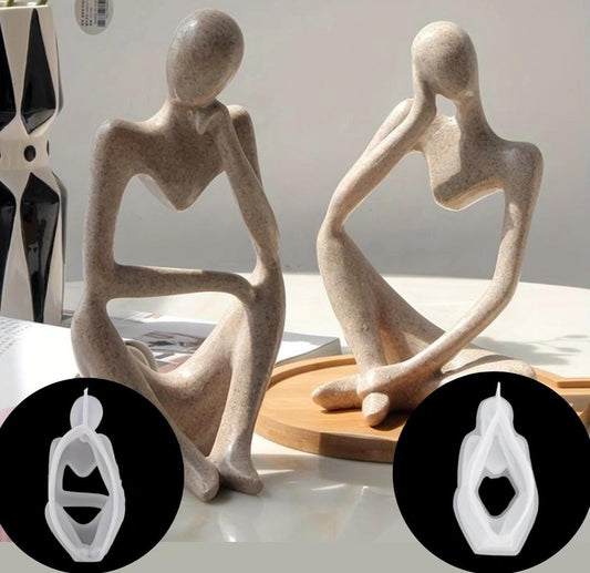 Lyba Mould Human Body Abstract Sculpture Resin Candle Silicone Mould - Bakeware India