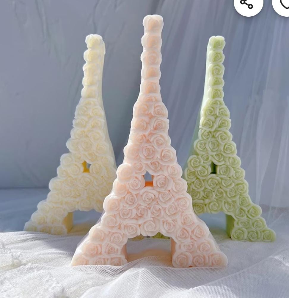 Lyba Mould Paris Eiffel Tower Candle Silicone Mould - Bakeware India