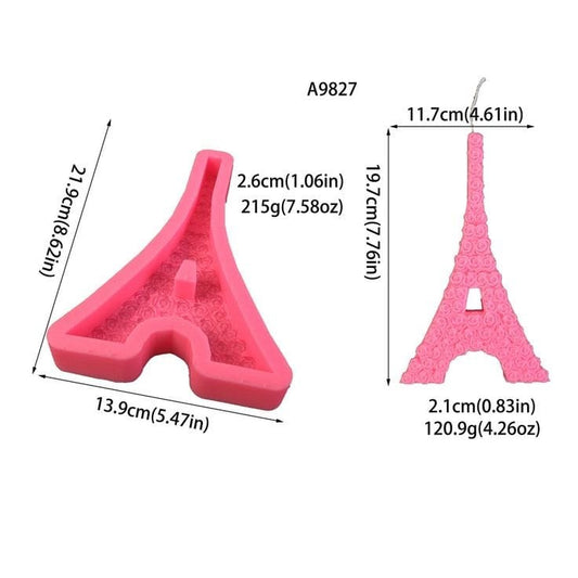 Lyba Mould Paris Eiffel Tower Candle Silicone Mould - Bakeware India