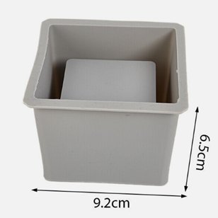 Lyba Mould Square Jar Pot Planter Concrete Candle Resin Silicone Mould - Bakeware India