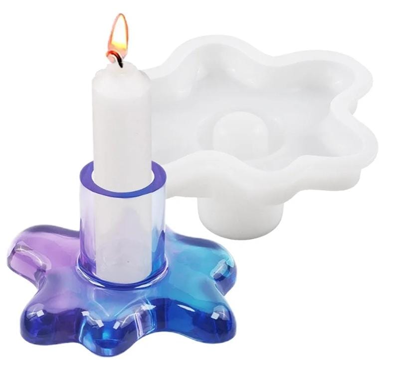 Lyba Mould Taper Candle Holder & Coaster Candle Silicone Mould - Bakeware India