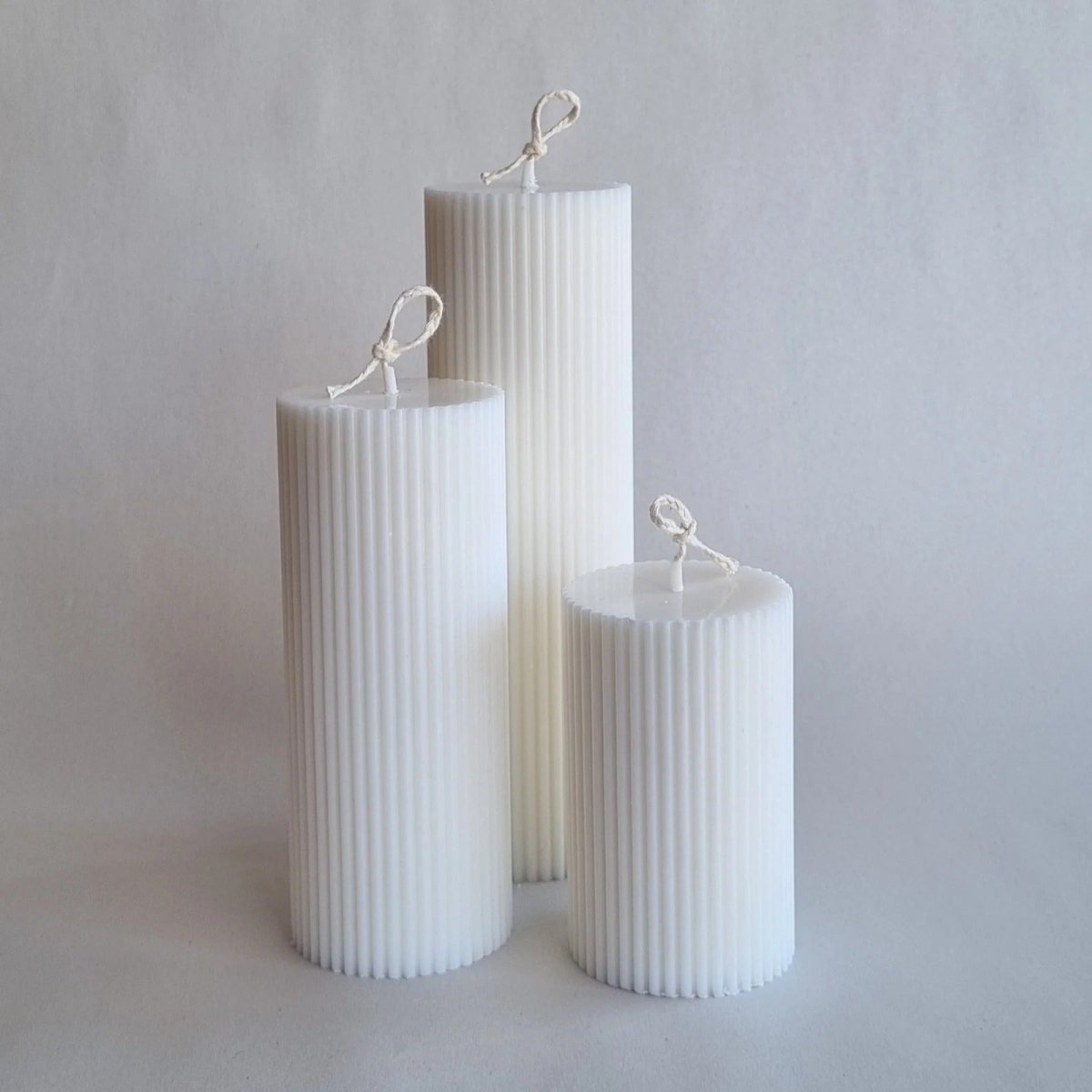 Lyba Mould Vertical Striped Cylindrical Polycarbonate Candle Mould (select Size) - Bakeware India