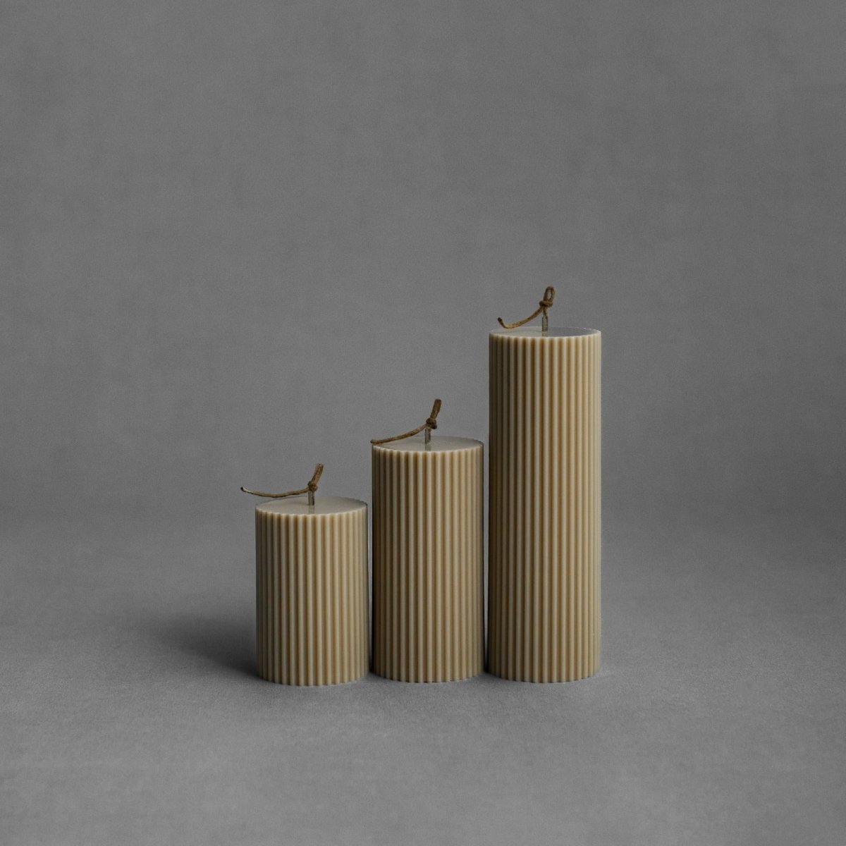 Lyba Mould Vertical Striped Cylindrical Polycarbonate Candle Mould (select Size) - Bakeware India