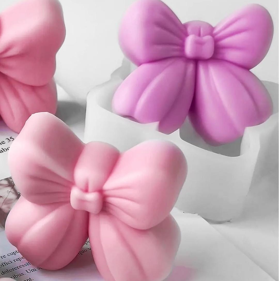 Lyba Moulds 3D Bow Chocolate Candle Silicone Mould - Bakeware India