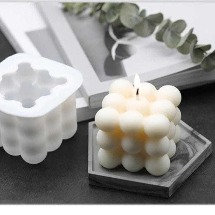 Lyba moulds 3D Bubble Candle Silicone Mould , Single cavity - Bakeware India