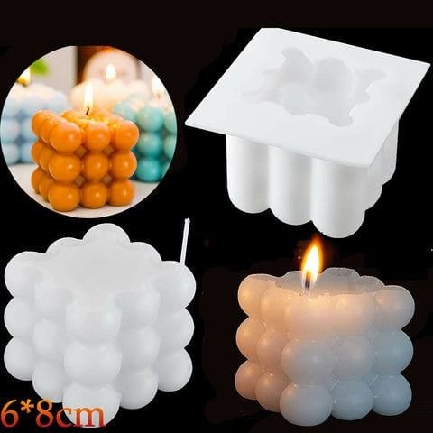 Lyba moulds 3D Bubble Candle Silicone Mould , Single cavity - Bakeware India