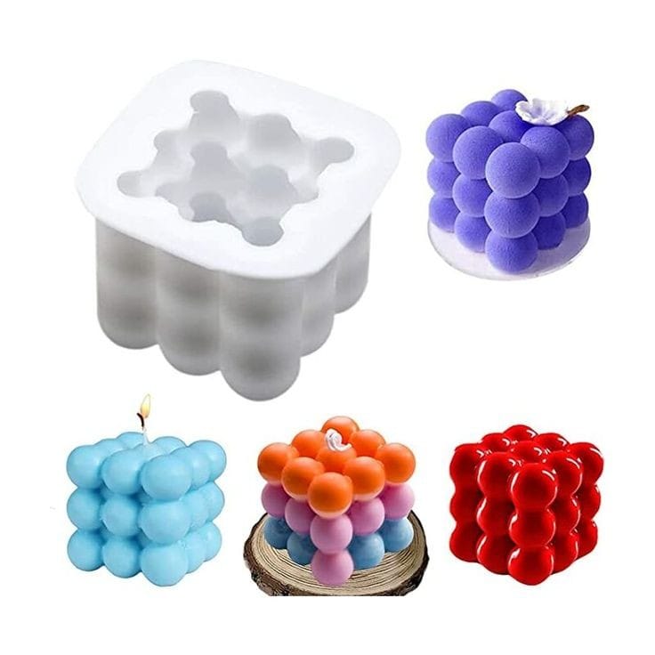 Lyba moulds 3D Bubble Candle Silicone Mould , Single cavity - Bakeware India