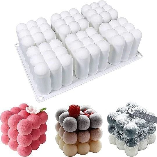Lyba moulds 3D Bubble Mousse Cake Entremet Candle Silicone Mould - Bakeware India