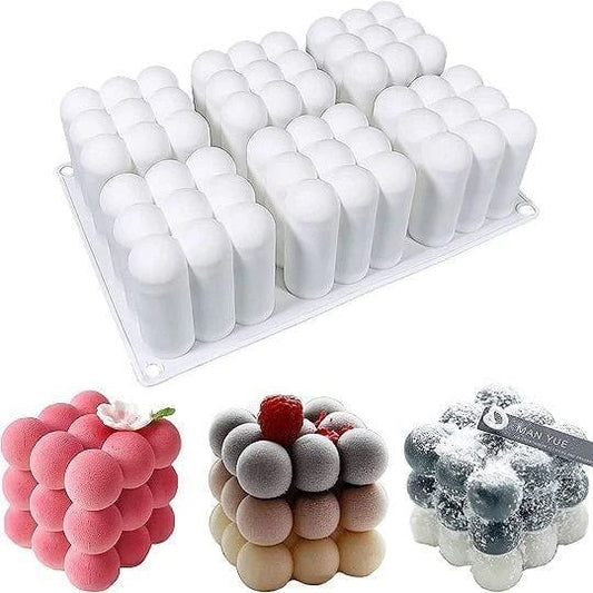 Lyba moulds 3D Bubble Mousse Cake Entremet Candle Silicone Mould - Bakeware India