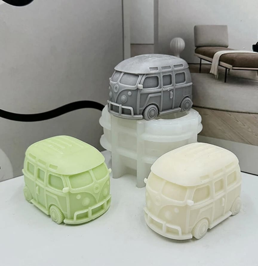 Lyba moulds 3D Bus Candle Silicone Mould - Bakeware India
