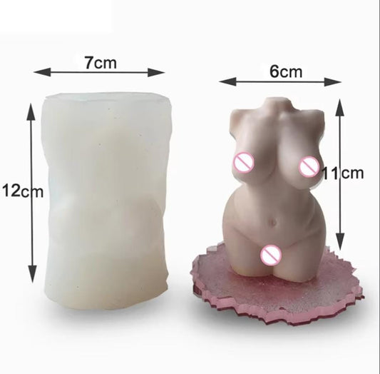 Lyba Moulds 3D Curvy Female Body Candle Silicone Mould - Bakeware India