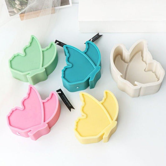 Lyba moulds 3D Cute Butterfly Candle Silicone Mould - Bakeware India