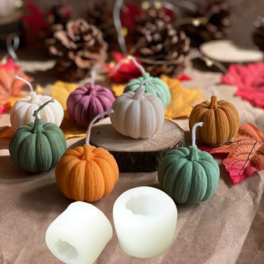 Lyba Moulds 3D Cute Pumpkin Candle Chocolate Silicone Mould - Bakeware India