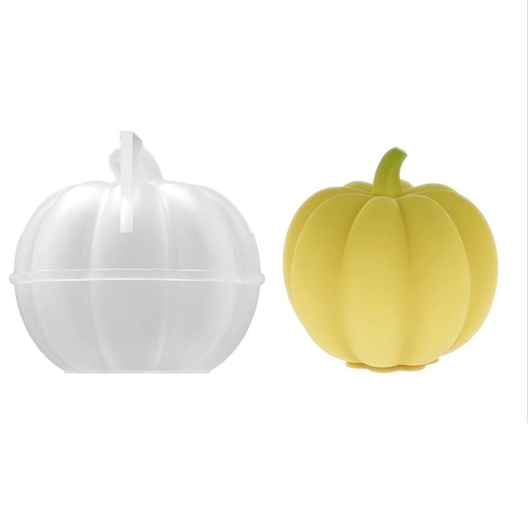 Lyba Moulds 3D Cute Pumpkin Candle Chocolate Silicone Mould - Bakeware India