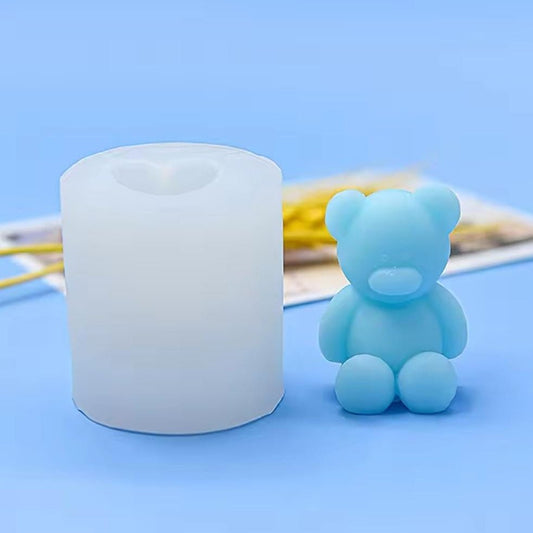 Lyba moulds 3D Cute Teddy Bear Cake Candle Silicone Mould - Bakeware India