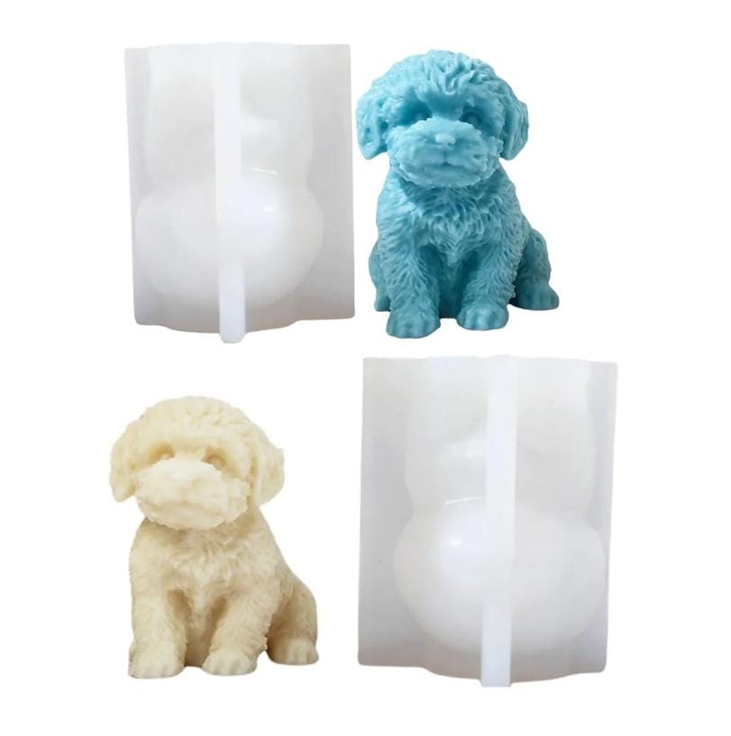 Lyba Moulds 3D Dog Chocolate Candle Silicone Mould - Bakeware India