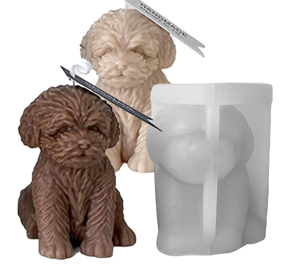 Lyba Moulds 3D Dog Chocolate Candle Silicone Mould - Bakeware India