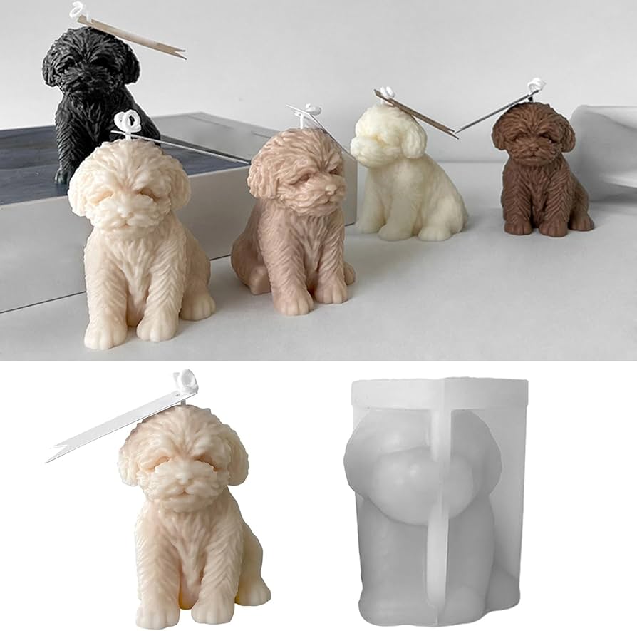Lyba Moulds 3D Dog Chocolate Candle Silicone Mould - Bakeware India