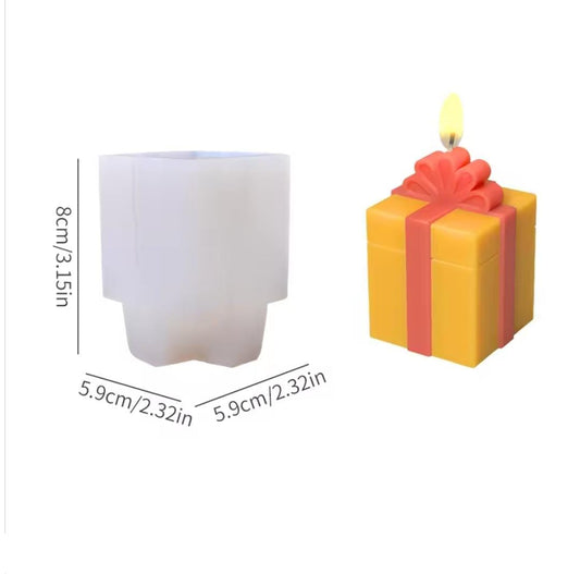 Lyba Moulds 3D Gift Chocolate Candle Silicone Mould - Bakeware India