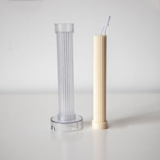 Lyba moulds 3D Long Cylindrical Column Candle Polycarbonate Mould - Bakeware India